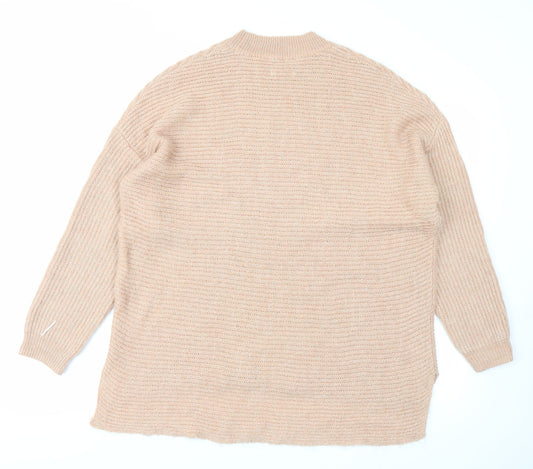 F&F Womens Pink Knit Pullover Jumper Size 14