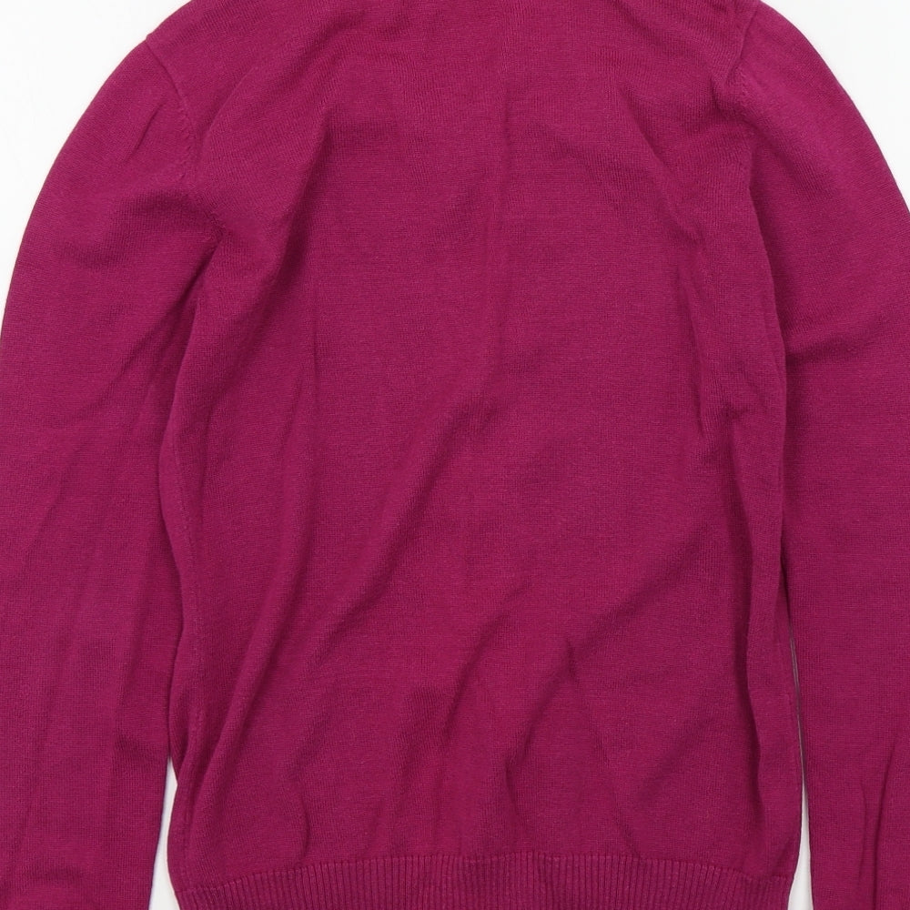 Soon Womens Orange Cardigan Jumper Size 10