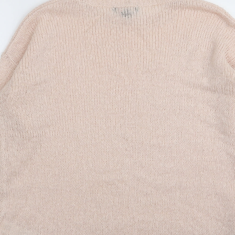 New Look Womens Pink Pullover Jumper Size S