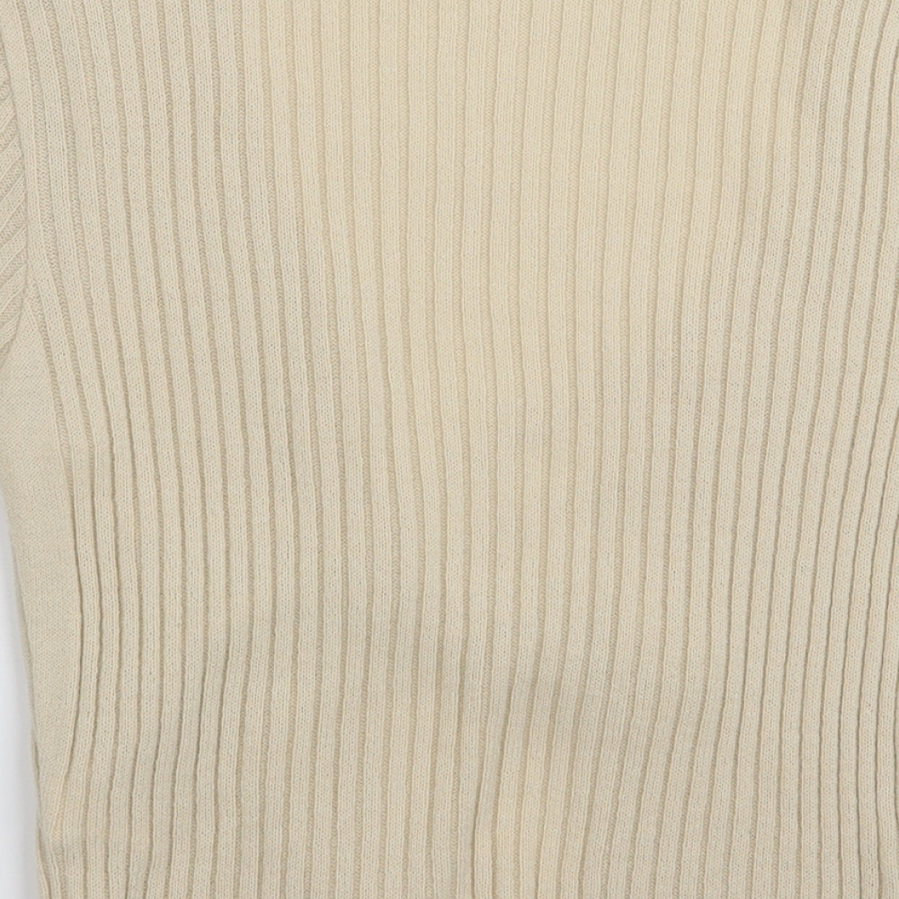 PLT Womens Beige Cardigan Jumper Size M