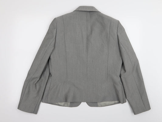 planet Womens Grey Jacket Blazer Size 14