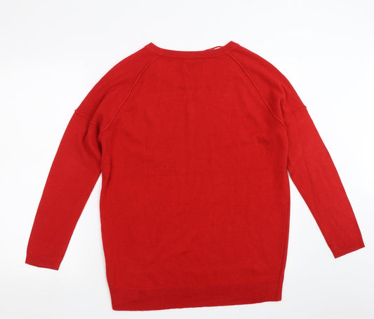 Papaya Womens Red Pullover Jumper Size S