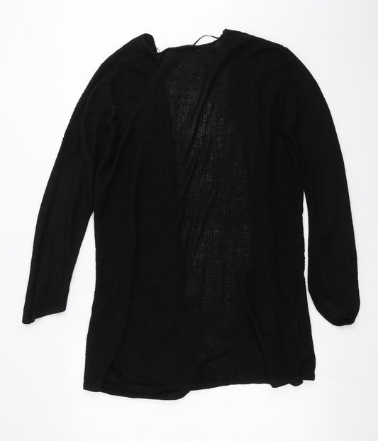 Mia Moda Womens Black Cardigan Jumper Size M