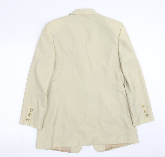 Bianca Womens Yellow Jacket Suit Jacket Size 12
