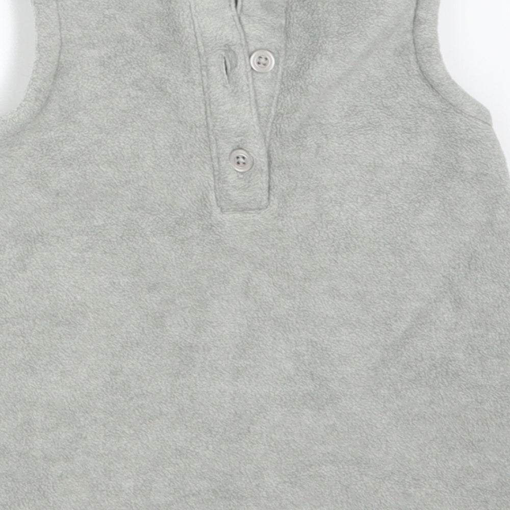 NEXT Girls Grey Basic Tank Size 3-6 Months - Heart