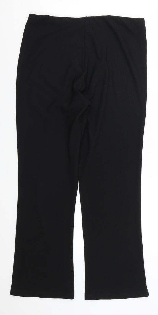 Blue Jack Womens Black Trousers Size 14 L26 in