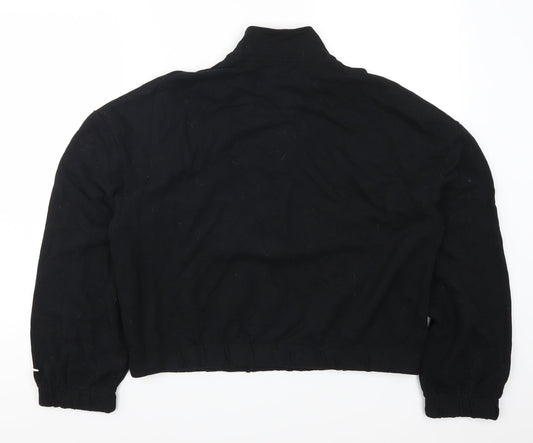 Hollister Womens Black Striped Pullover Sweatshirt Size M