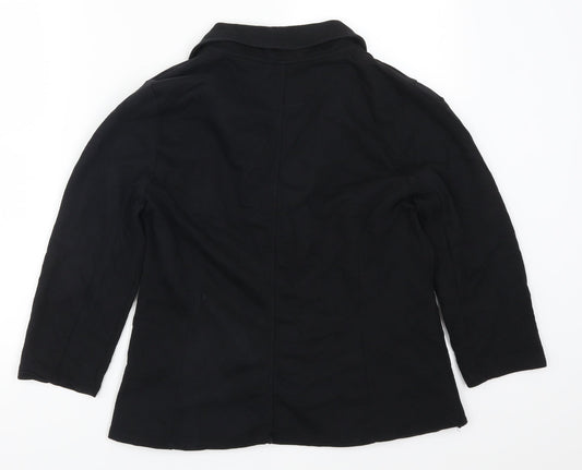 George Womens Black Jacket Blazer Size 12