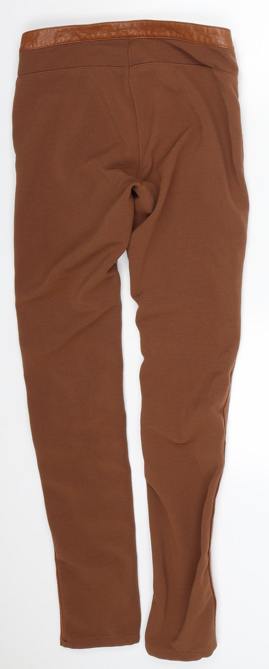 Preworn Womens Brown Trousers Size 8 L30 in