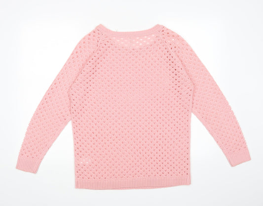 Anthology Womens Pink Pullover Jumper Size 14