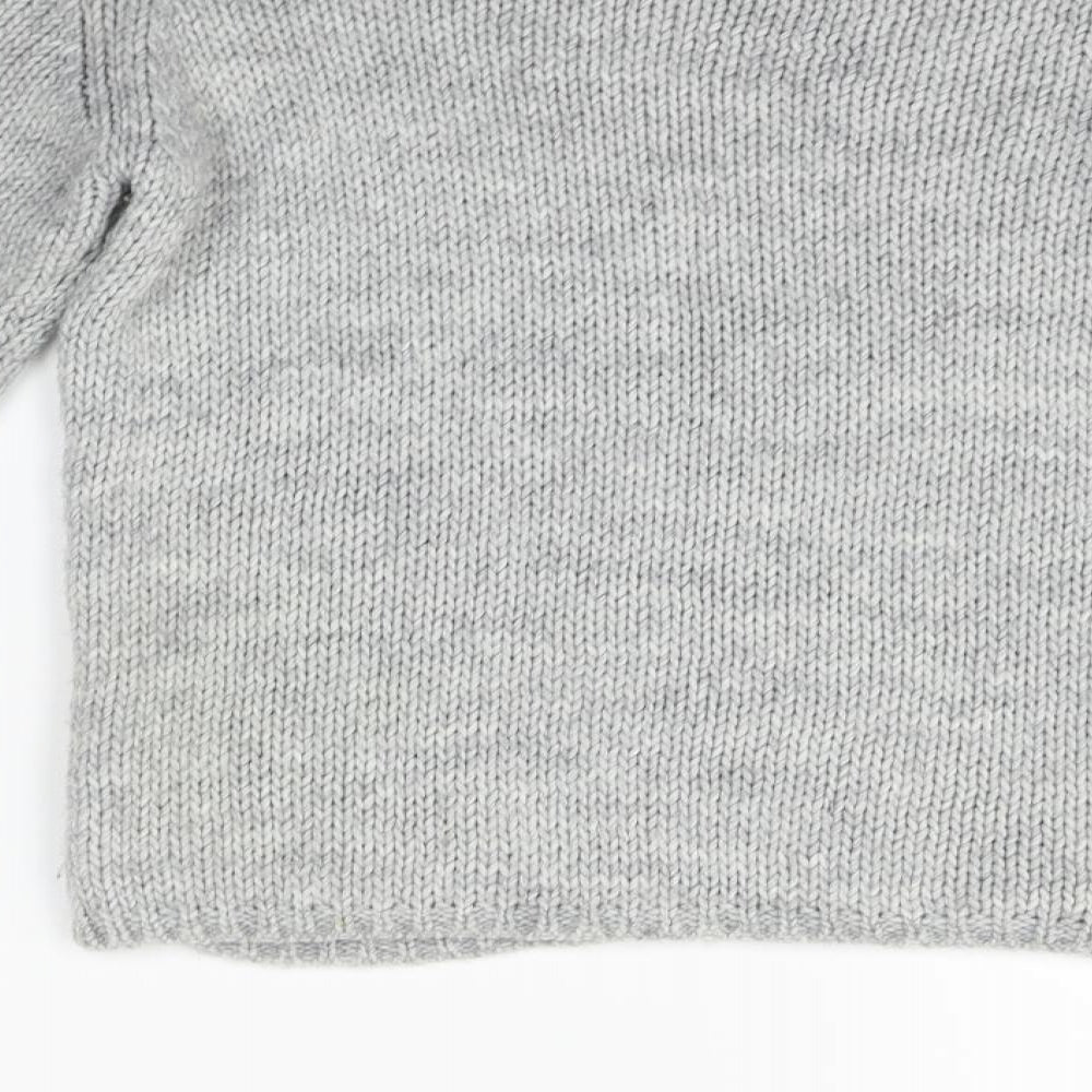 Berksha Womens Grey Pullover Jumper Size M