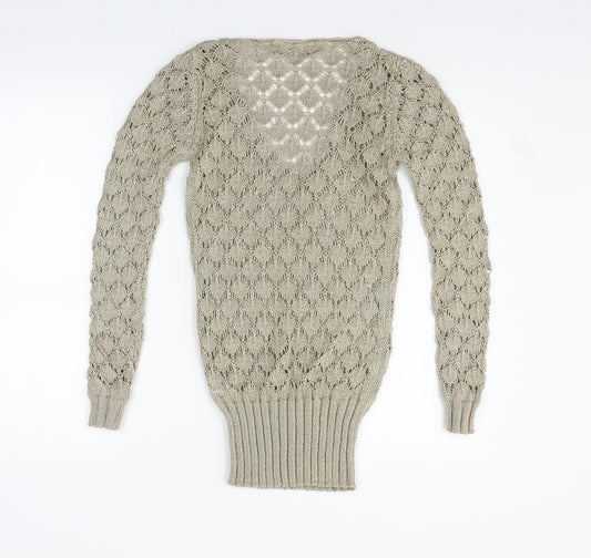 Cocogio Womens Beige Pullover Jumper Size S