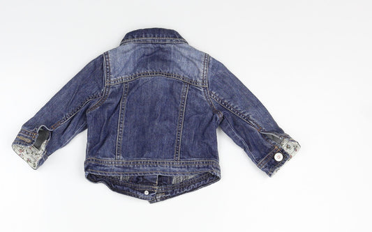Next Boys Blue Jacket Size 6-9 Months