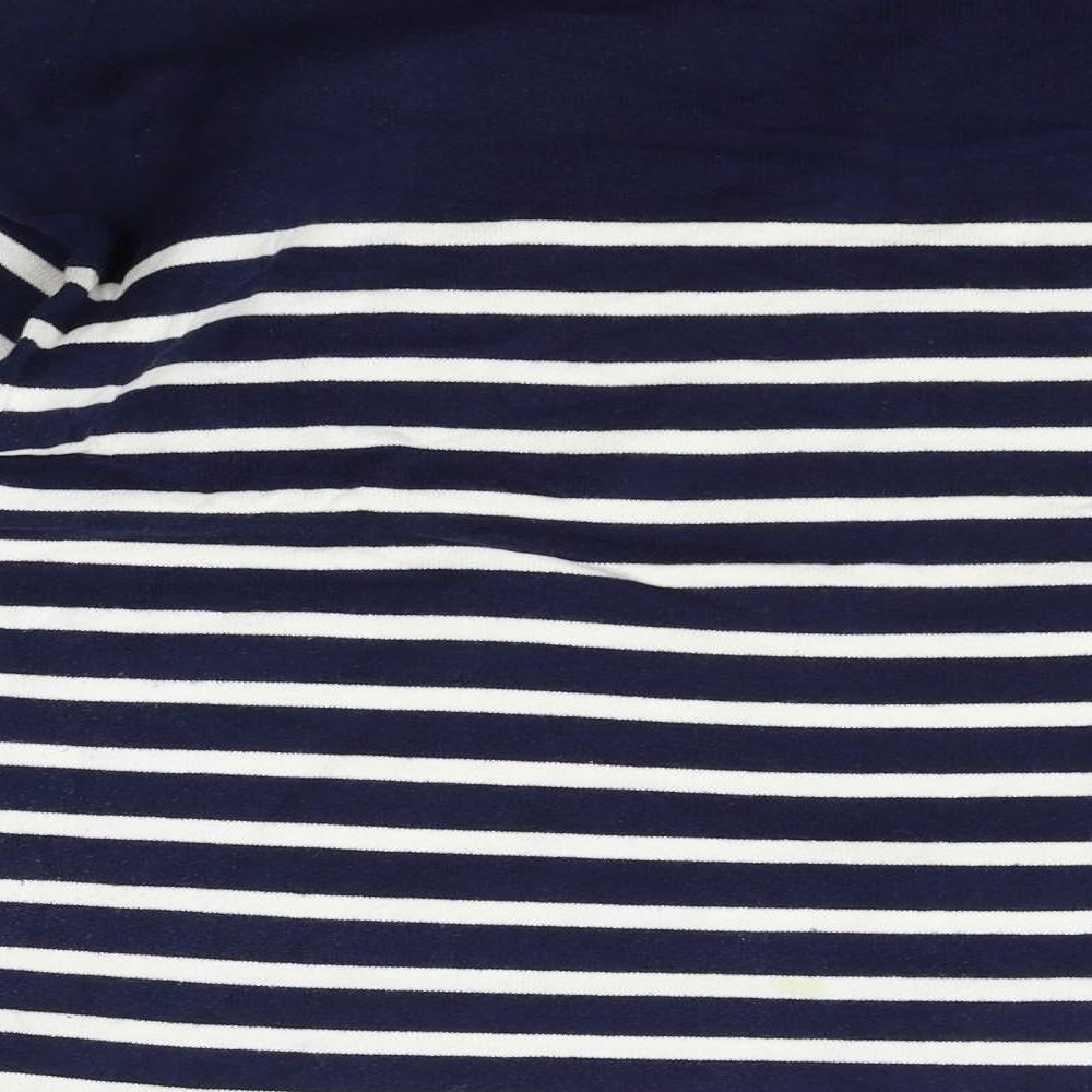 Sfera Womens Blue Striped Pullover Jumper Size S