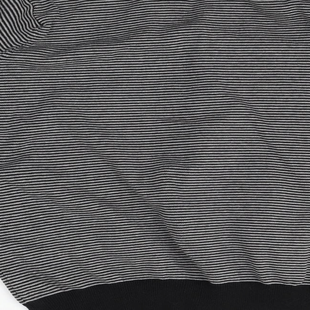 Cedar Wood State Womens Grey Striped Cardigan Jumper Size XL