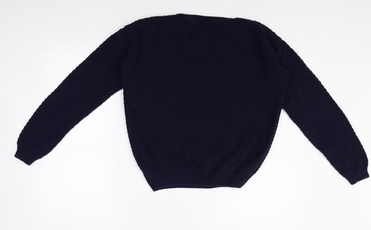 Avenue Womens Blue Pullover Jumper Size 12