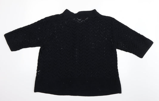 Elegant Womens Blue Cardigan Jumper Size XL