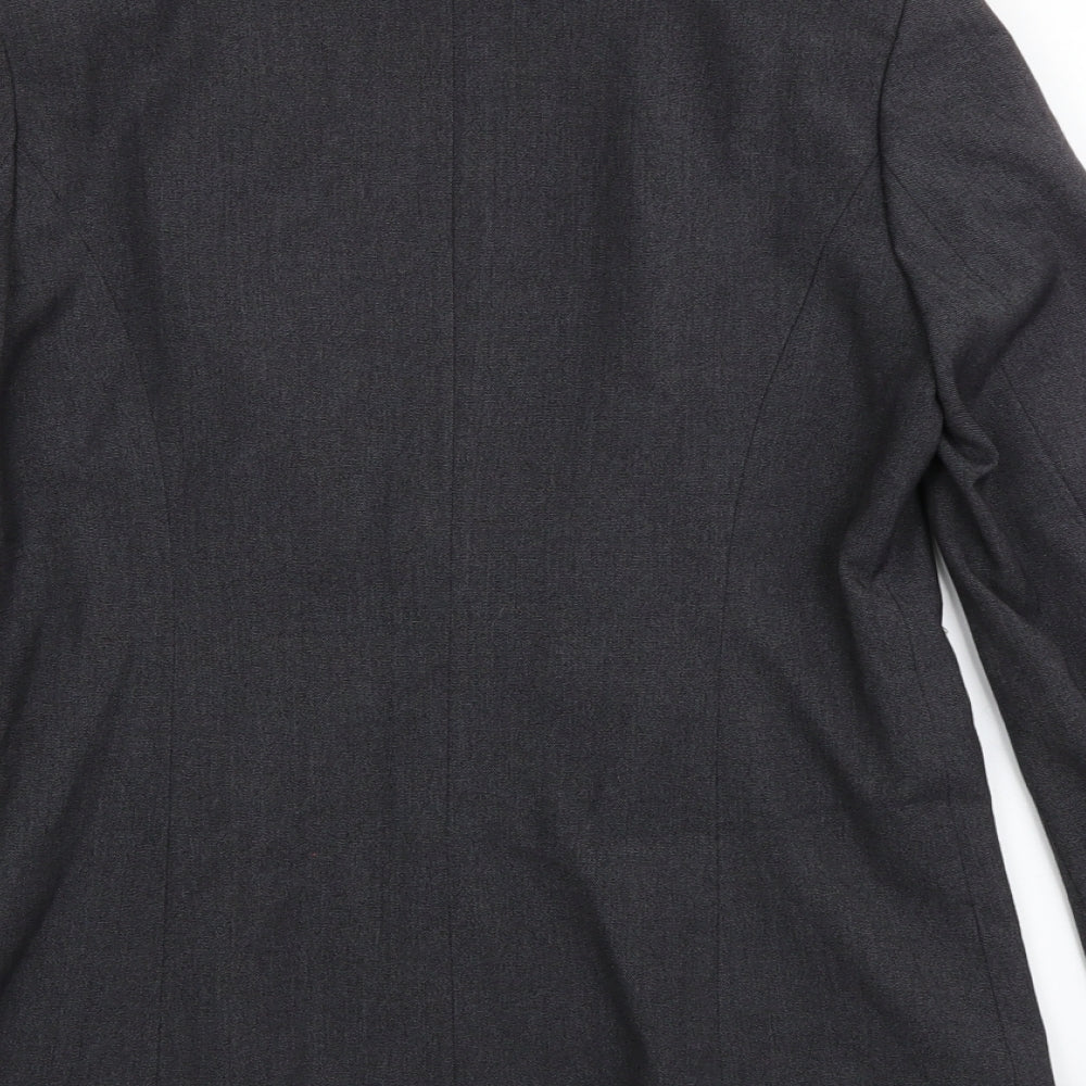 Brand and care label for Papaya women’s grey jacket blazer, size UK 10
