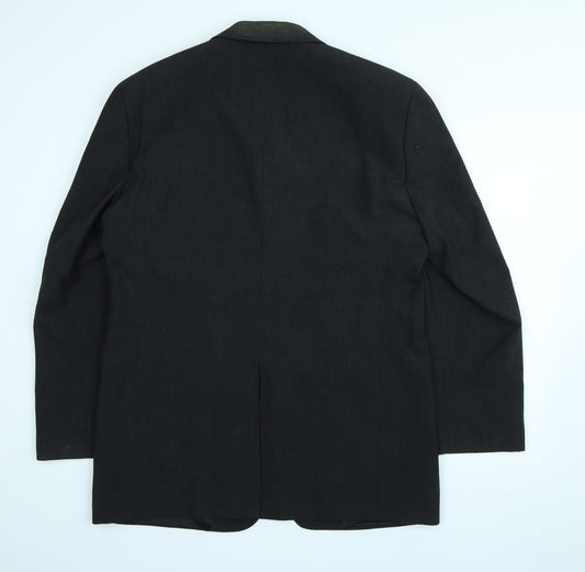 Contempo Mens Black Blazer Size 40