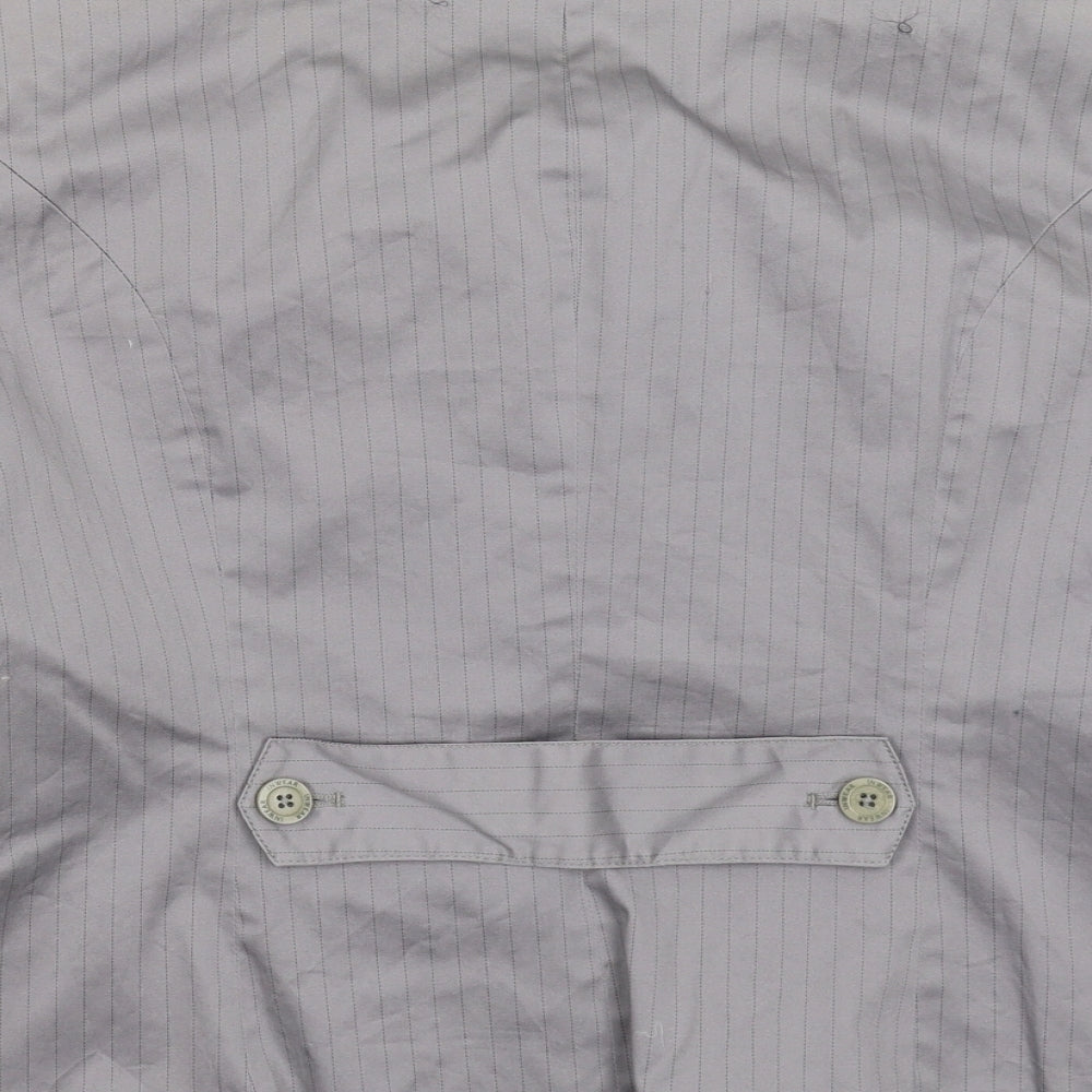 InWear Womens Grey Striped Jacket Blazer Size 18