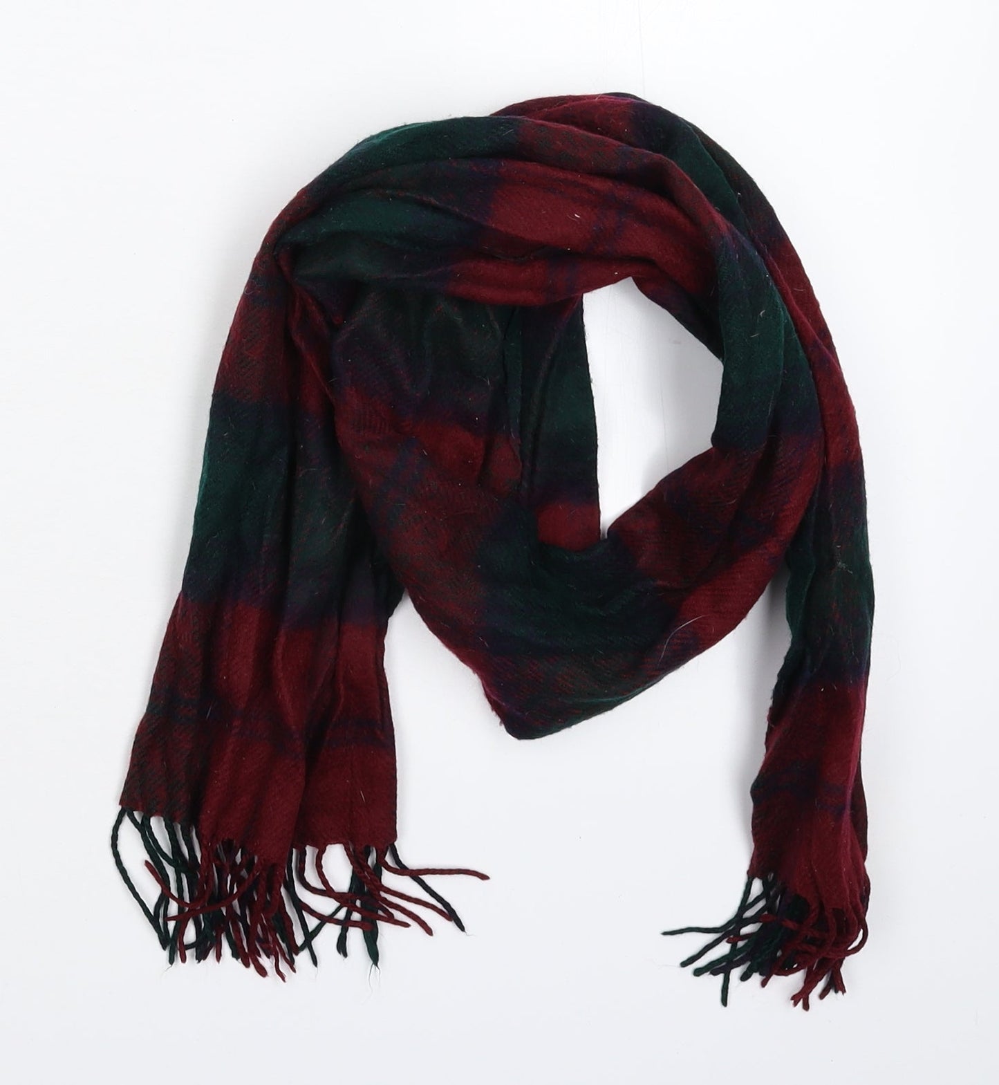 Preworn Unisex Multicoloured Geometric Knit Scarf One Size