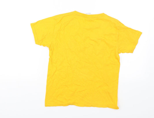 Gilden Girls Yellow Basic T-Shirt Size XS - Highfield Middle School