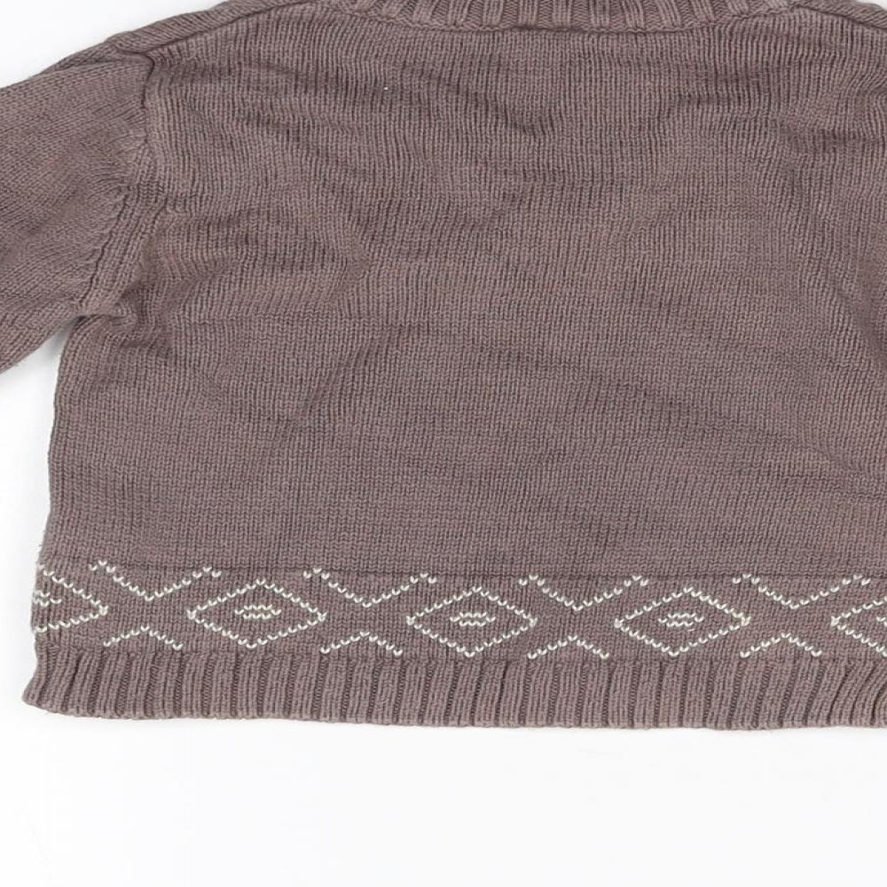 TU Baby Brown Knit Pullover Jumper Size 6-9 Months