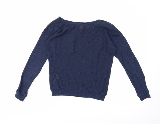 Only Womens Blue Pullover Jumper Size S