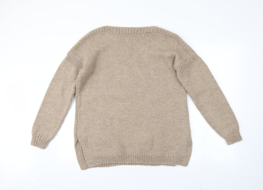 Preworn Womens Brown Pullover Jumper One Size