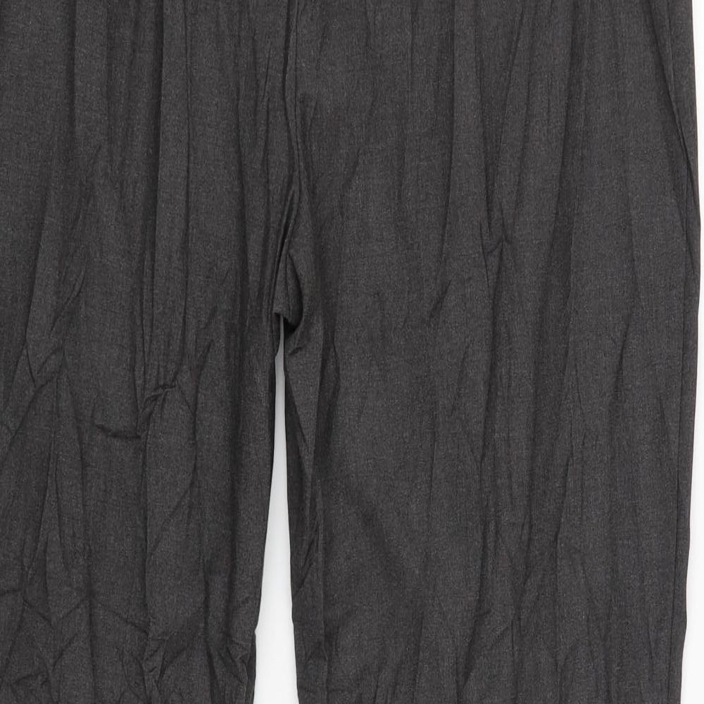 M&S Womens Grey Trousers Size 16 L30 in