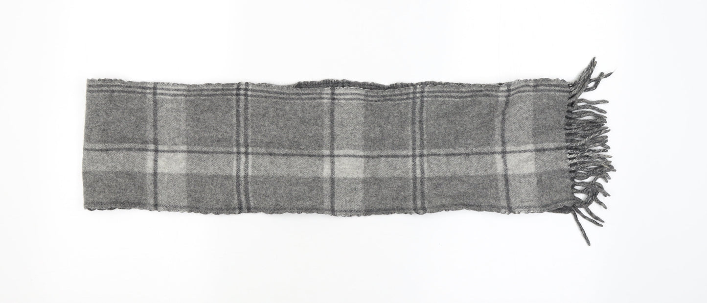 prew Womens Grey Check Scarf