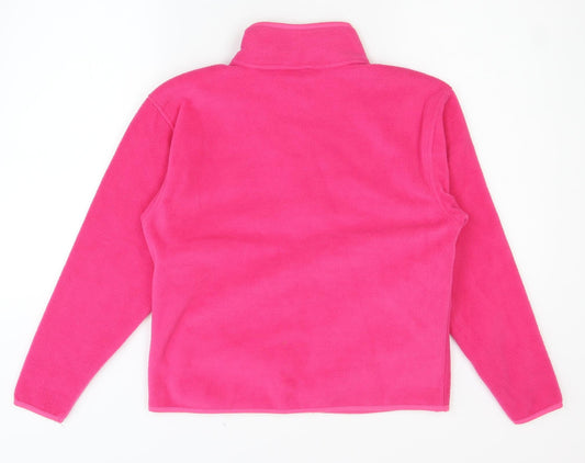 dimco Womens Pink Full Zip Sweatshirt Size S