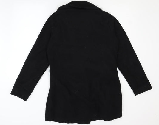 Le Redoute Womens Black Overcoat Coat Size 10 - 10/12