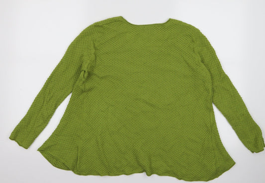 wall Womens Green Basic T-Shirt Size S