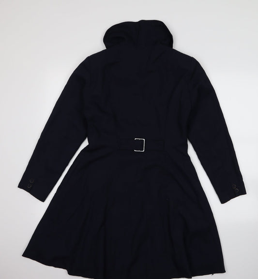 Preworn Womens Blue Overcoat Jacket Size M
