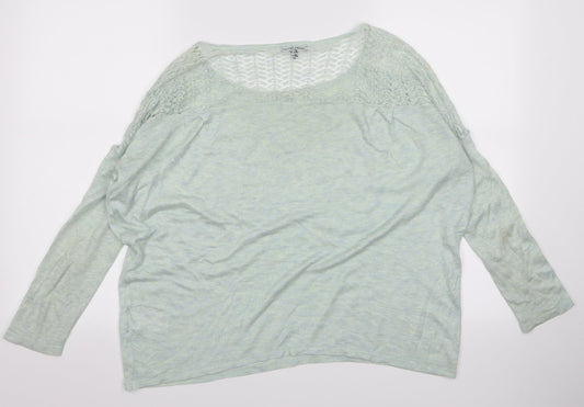 Warehouse Womens Green Pullover Jumper Size 12 - g