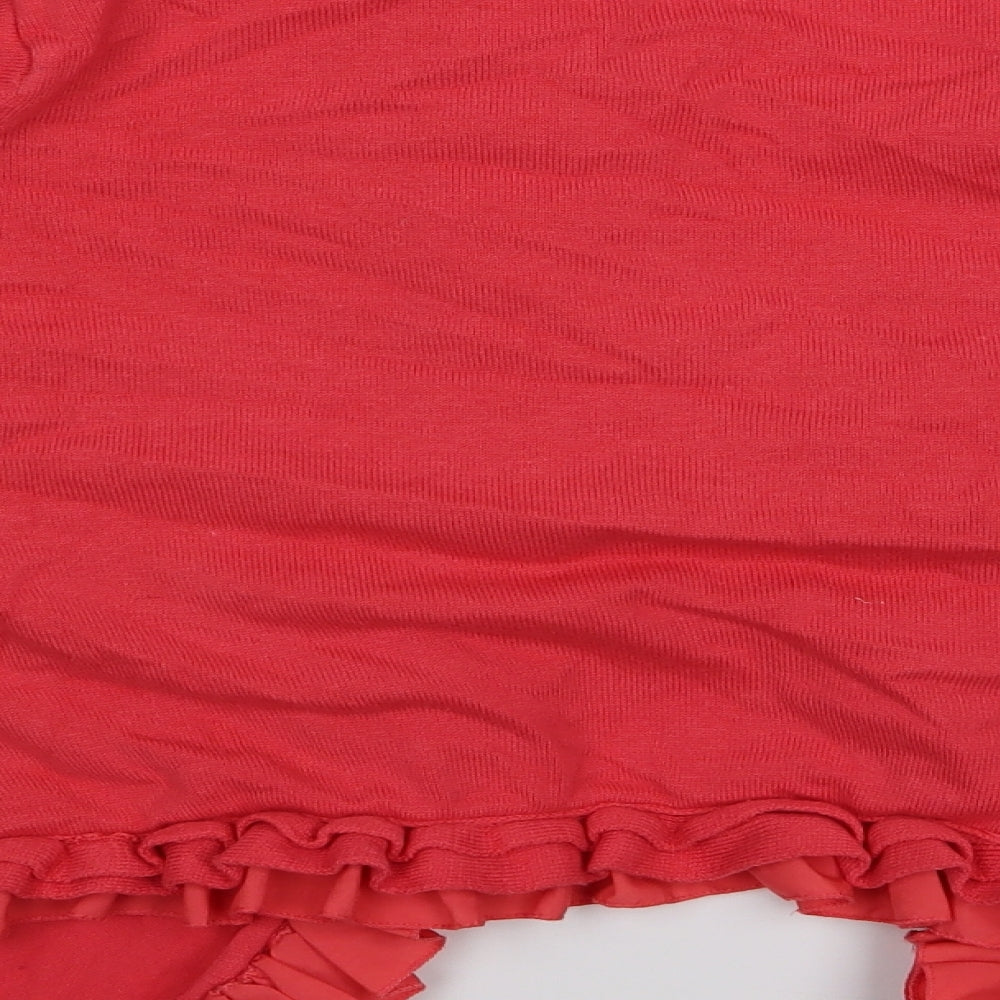Preworn Womens Red Cardigan Jumper Size 12