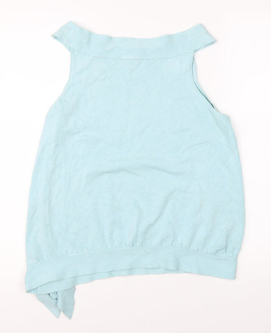 Spirit Womens Blue Basic Blouse Size 16