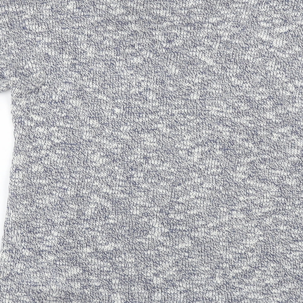 Xside Womens Blue Geometric Pullover Jumper Size L
