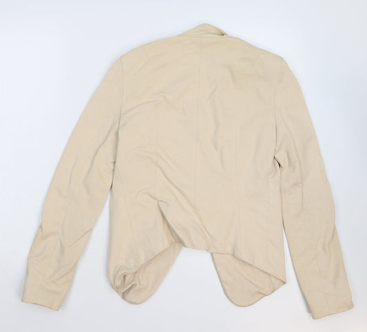 Topshop Womens Beige Jacket Blazer Size 8