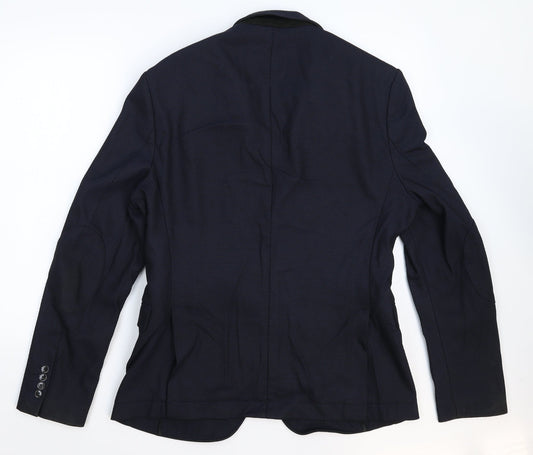 Zara Womens Blue Jacket Blazer Size 44