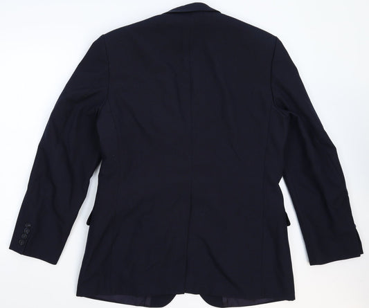 St Michael Mens Blue Jacket Suit Jacket Size 40
