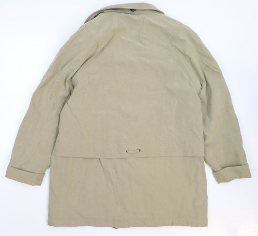 Telemac Womens Beige Jacket Coat Size L