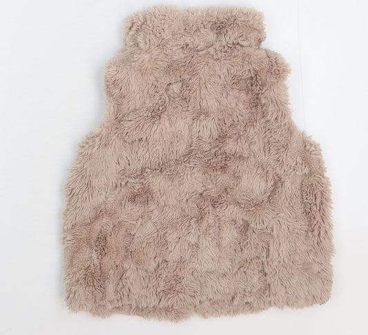 NEXT Girls Beige Gilet Jacket Size 4 Years