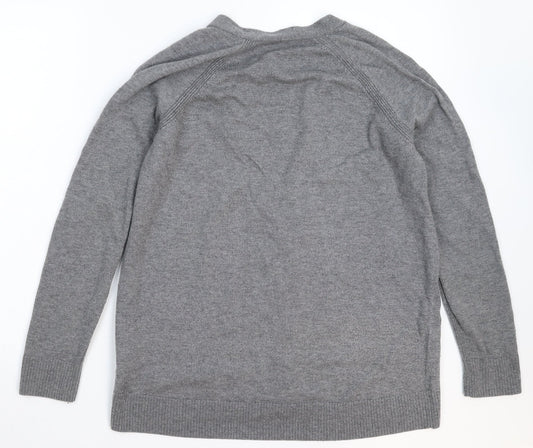 Gap Womens Grey Knit Cardigan Jumper Size M