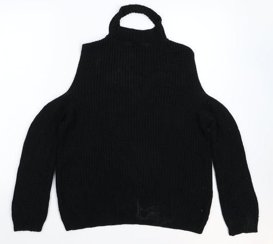 Select Womens Black Knit Pullover Jumper Size 14