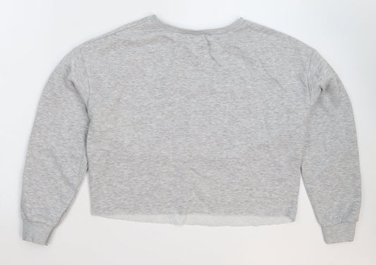 New Look Girls Grey Pullover Sweatshirt Size 12-13 Years