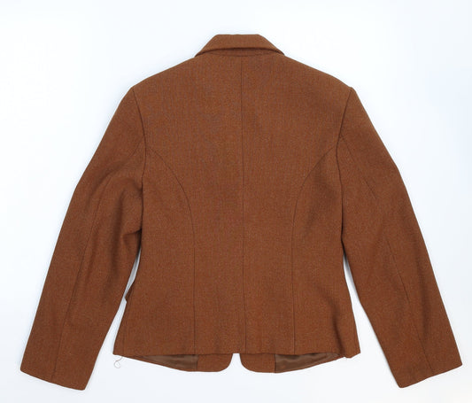 Fizze Womens Brown Jacket Blazer Size S