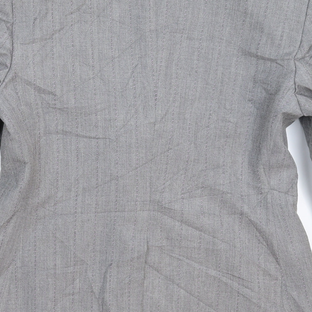 Per Una Womens Grey Striped Jacket Suit Jacket Size 10