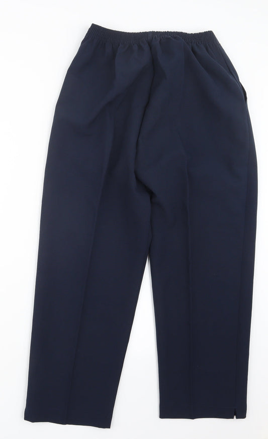 Preworn Womens Blue Trousers Size 12 L24 in